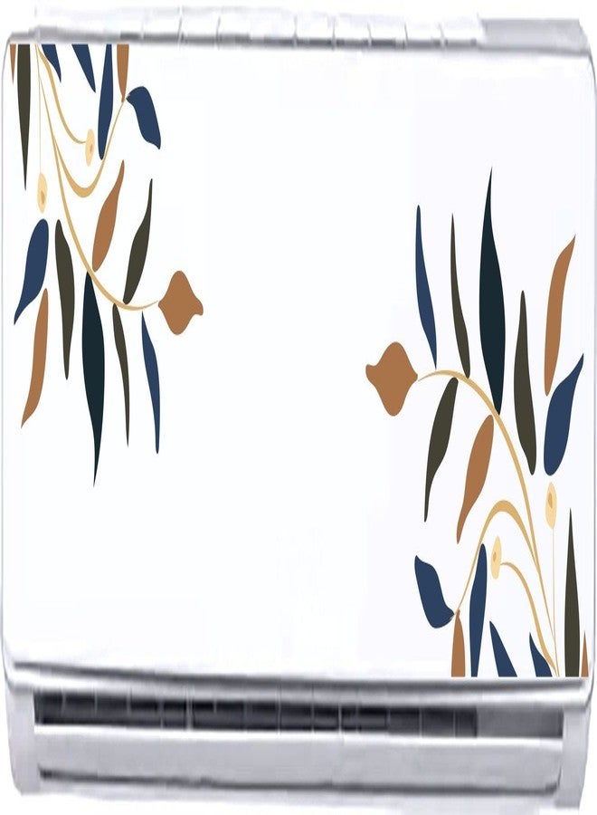 Decals Creation AC Stickeers Air Conditioner Sticker for Home Living Office Fridge Sticker Floral Split AC Multicoloured Vinyl Printed Stickers